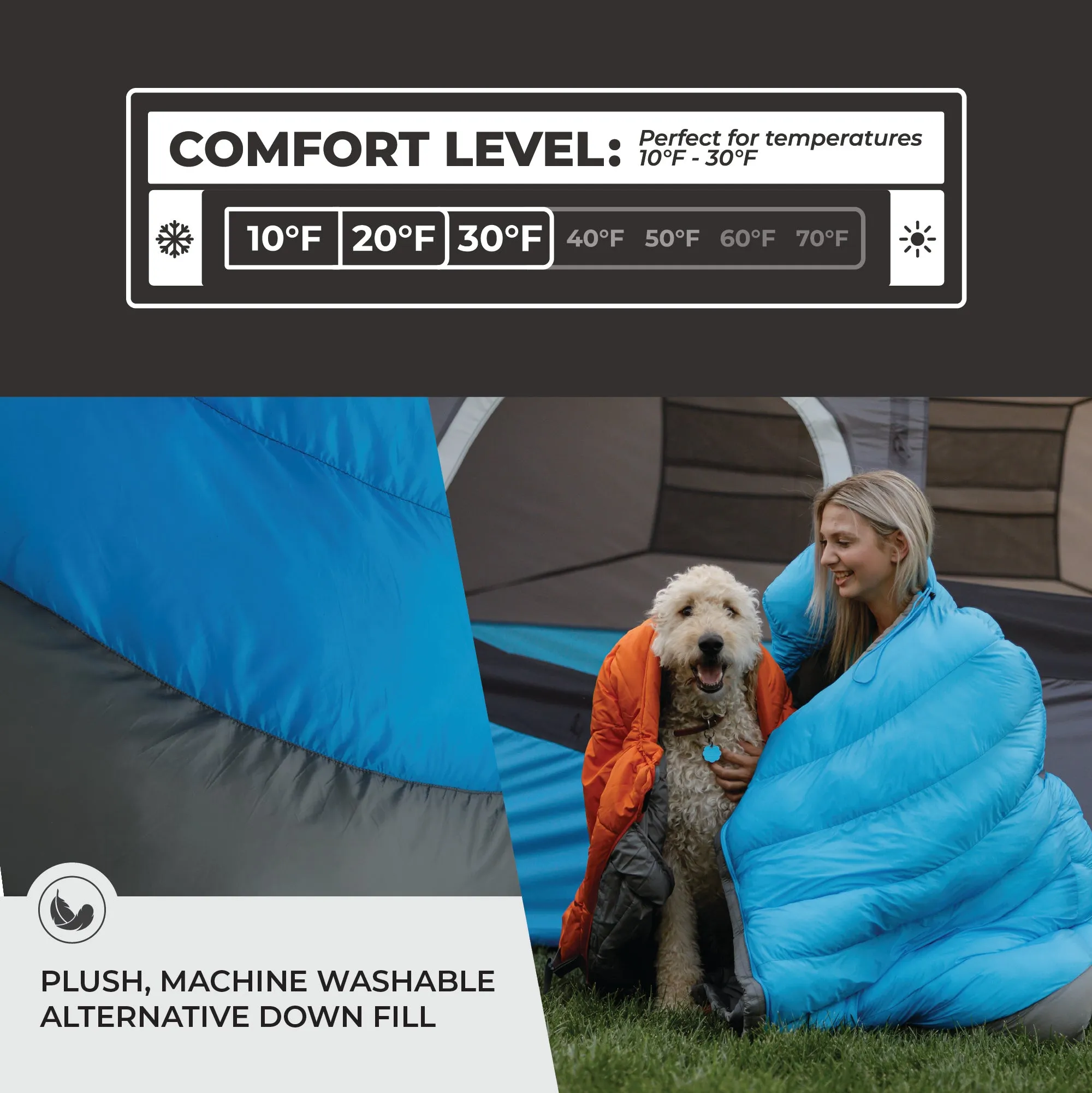 10 Degree Mummy Sleeping Bag