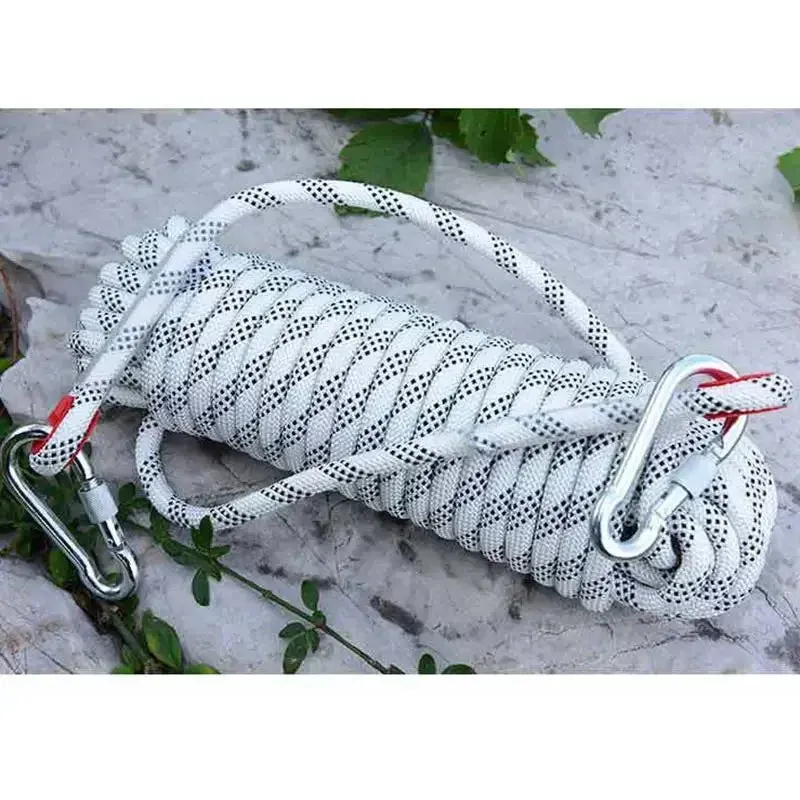 12mm Static Climbing Rope for Rock Climbing, Rappelling, and Tree Work
