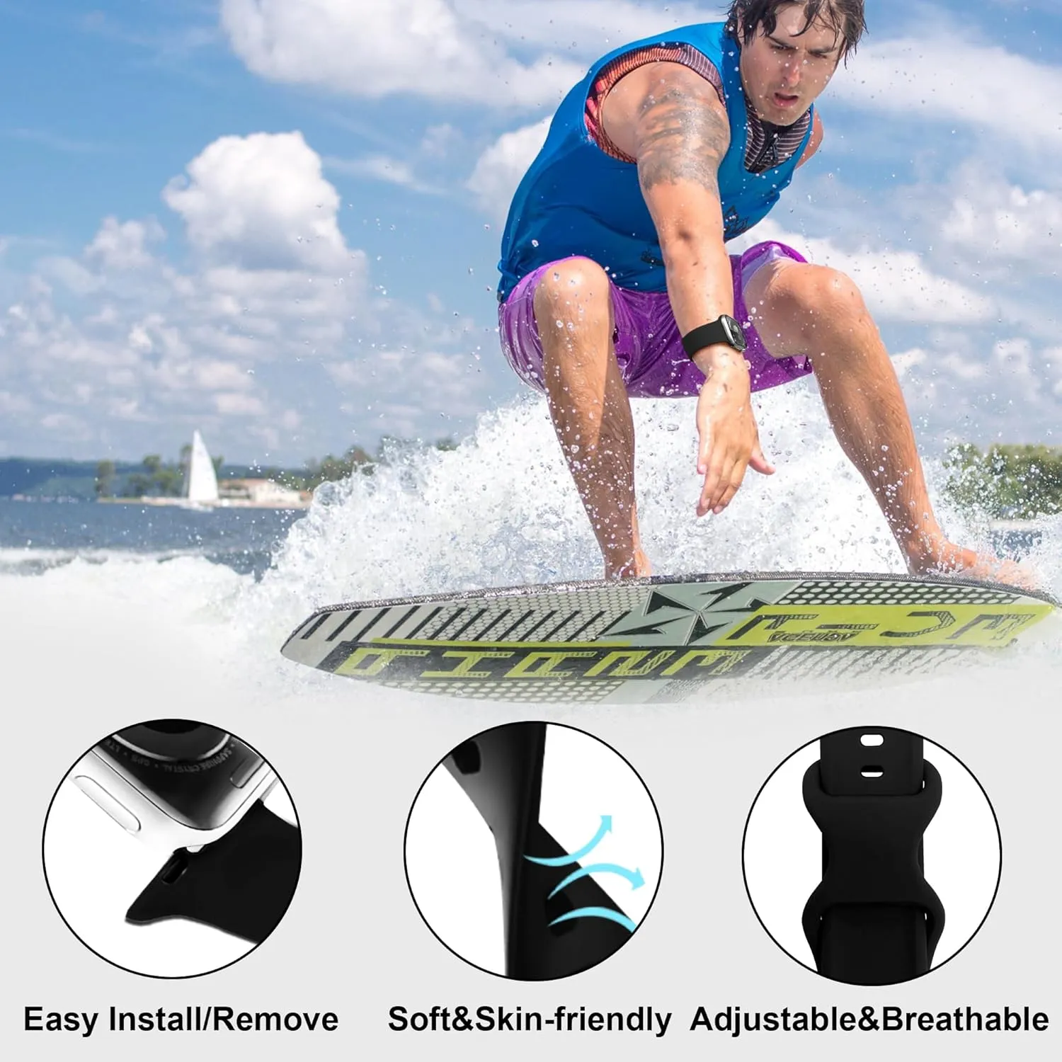 15 Pack Sport Bands with Storage Case Compatible for Apple Watch Band 42mm 44mm 45mm 46mm 49mm 41mm 40mm 38mm Women Men, Silicone Strap Organizer for iWatch Bands Series 10 9 8 7 6 SE 5 4 3 2 1 Ultra
