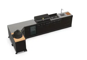 1.7 | Stove 4.2M x Shape, 5 Supportive Full L Power-efficient kamado GRLLR length Fridge Sink, Kitchen Burner, Outdoor and