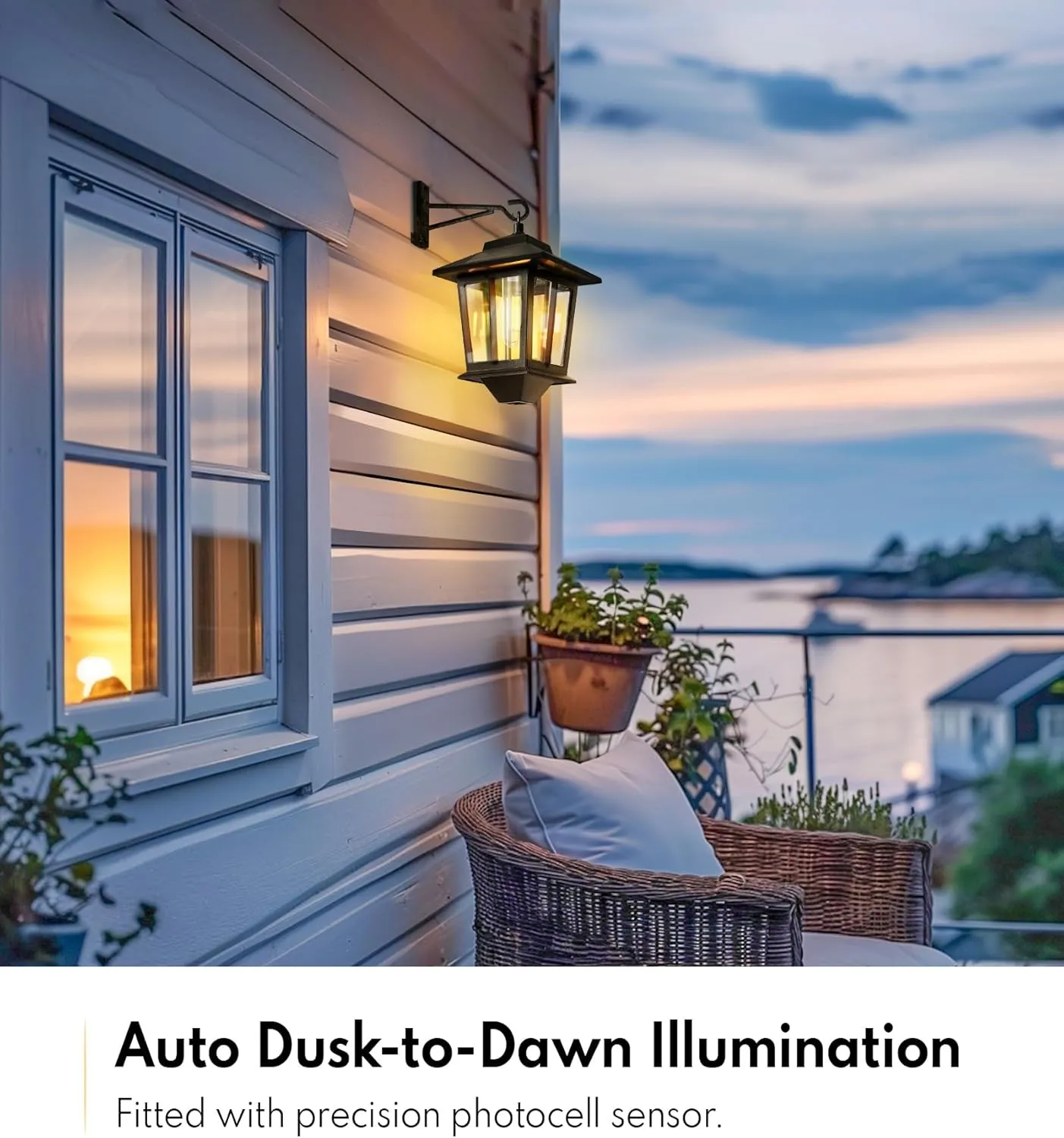 2 Pack Hanging Solar Lantern, Aluminum Outdoor Hanging Solar Lights with 4 Solar Panels, Dusk to Dawn Led Outdoor Solar Lanterns, Anti-Rust Waterproof Solar Wall Lanterns with Hooks, 3000K Warm White