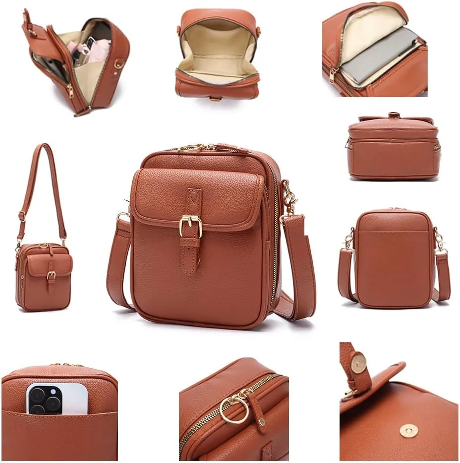 2025 Upgrade Vintage Double Layer Large Capacity Mini Messenger Bag, Vintage Double Layer Large Capacity for Women Men