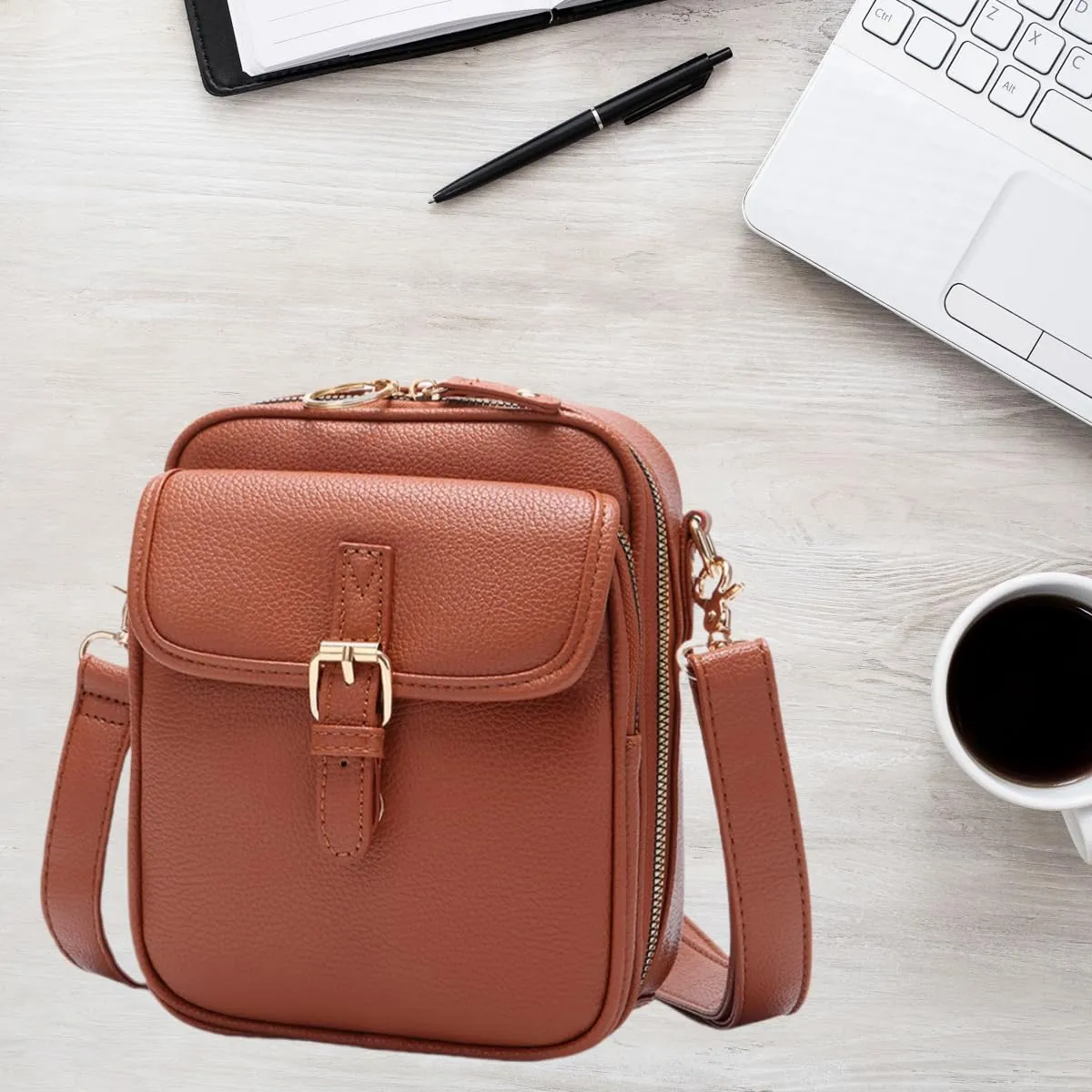 2025 Upgrade Vintage Double Layer Large Capacity Mini Messenger Bag, Vintage Double Layer Large Capacity for Women Men