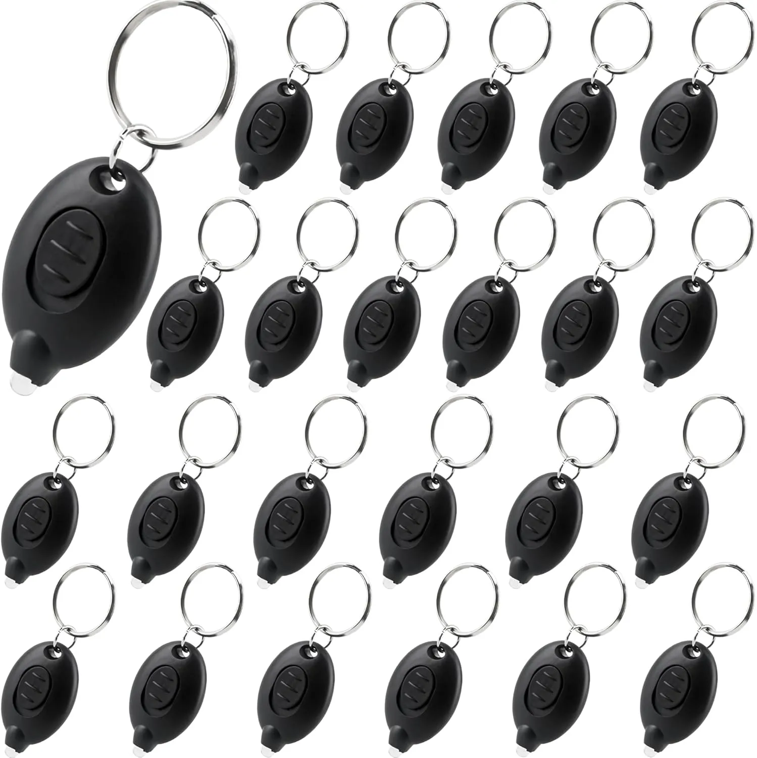 24 Pack Mini Led Flashlight Keychain Portable Small Flashlight Keyring for Night Activities and Emergency Lighting