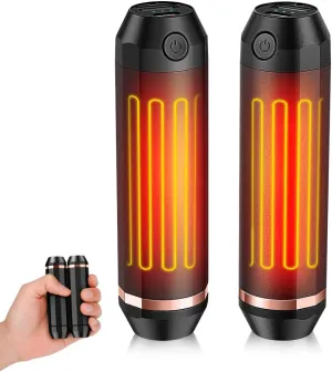 3-in-1 Hand Warmers Rechargeable 10000mAh, Electric Hand Warmer with Power Bank, Flashlight, 2 Pack 360°Heating Portable Pocket Heater, Gifts for Men, Women, Hunting, Camping Accessories