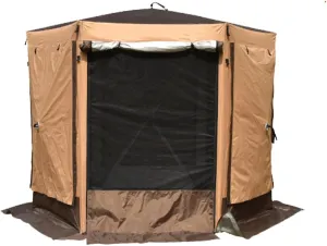 6-Sided Gazebo Screen Tent, Outdoor Camping Portable Gazebo Tent, Mosquito Net Screen Canopy, 6-Sided Ventilation, for 5-6 People Camping Hiking