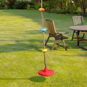 6.5 Ft. Climbing Rope Swing Disc Swing Seat for Kids