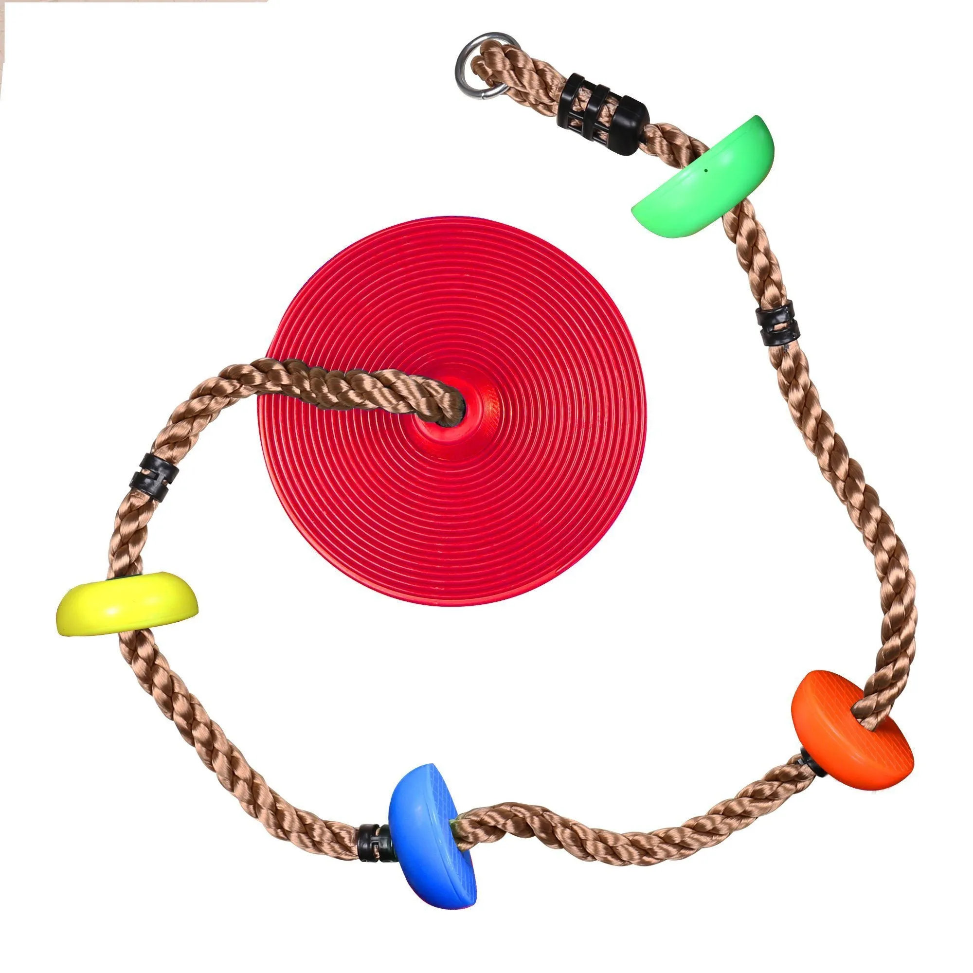 6.5 Ft. Climbing Rope Swing Disc Swing Seat for Kids