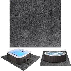 74" X 75" Hot Tub Mat, Large Inflatable Hot Tubs Floor Pad, Anti-Slip Waterproof Spa Pool Ground Protection, Hot Tub Flooring Protector, Protect The hot tubs from wear, Suitable for Outdoor Indoor