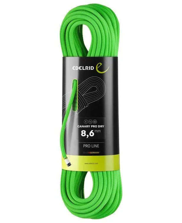 8.6mm Canary Pro Dry Climbing Rope - EDELRID