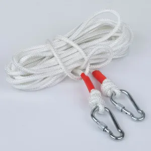 8mm 10m Safety Climbing Rope Nylon Rock Static Outdoor Boat Anchor Marine Rope Dock Lines Rope