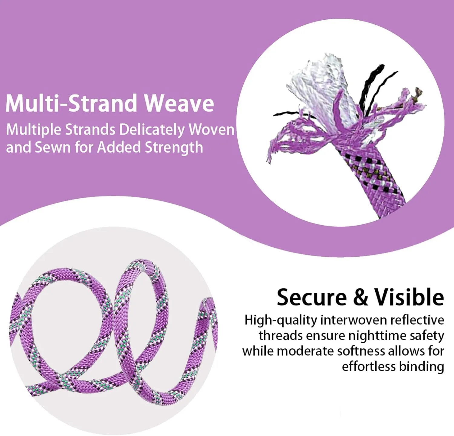 8mm Static Climbing Rope - Heavy Duty Climbing Rope for Rock Climbing, Tree Climbing Gear, Arborist Rope, and Camping Rope - 10m (32ft), 20m (64ft), 30m (96ft)