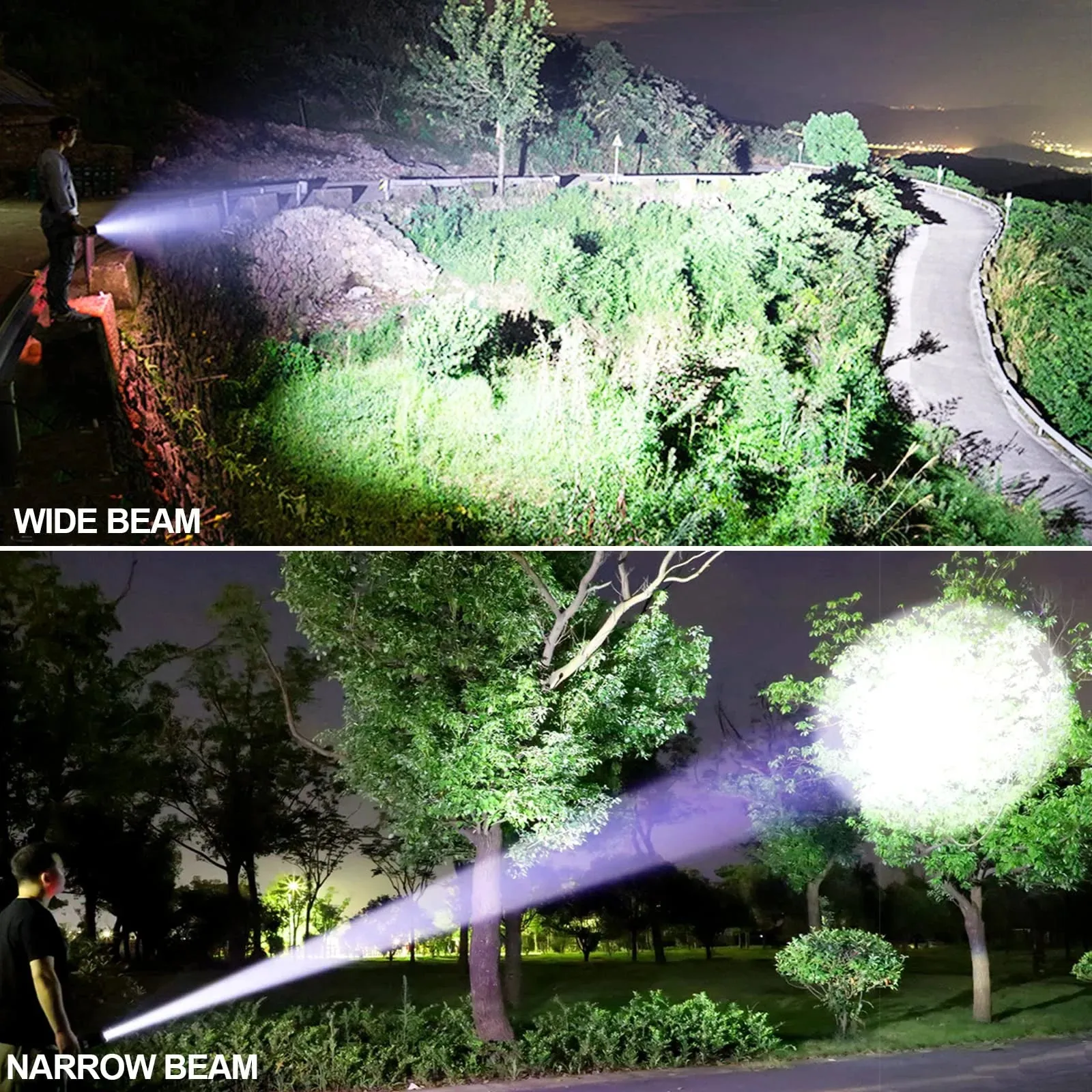 990000 Lumens Powerful Flashlight Rechargeable XHP90 Super Bright Waterproof Led Tactical Flashlight 5 Mode USB Zoom Torch for Camping Emergency