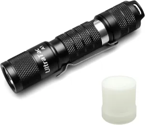 A1 LED Flashlights - 600 Lumens, IP68 Waterproof, AA Battery Pocket Flashlight for Camping, Hiking, Emergency | 3 Modes, Compact EDC Keychain Light
