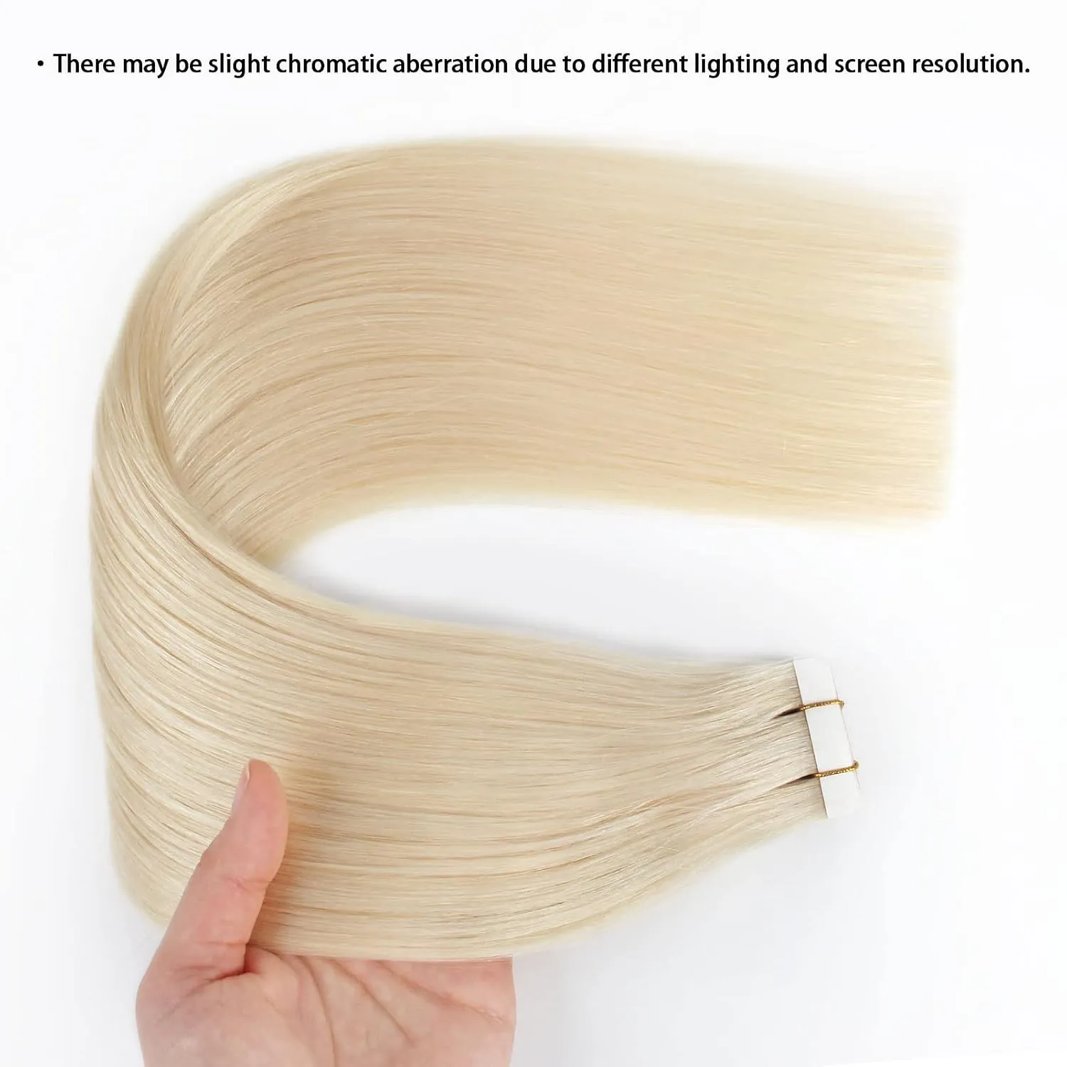 ABH AMAZINGBEAUTY HAIR Tape in Hair Extensions Human Hair, Semi-permanent Remy Human Hair Tape ins, 20 Pieces 50 Grams, Ash Platinum Blonde 60, 14 Inch