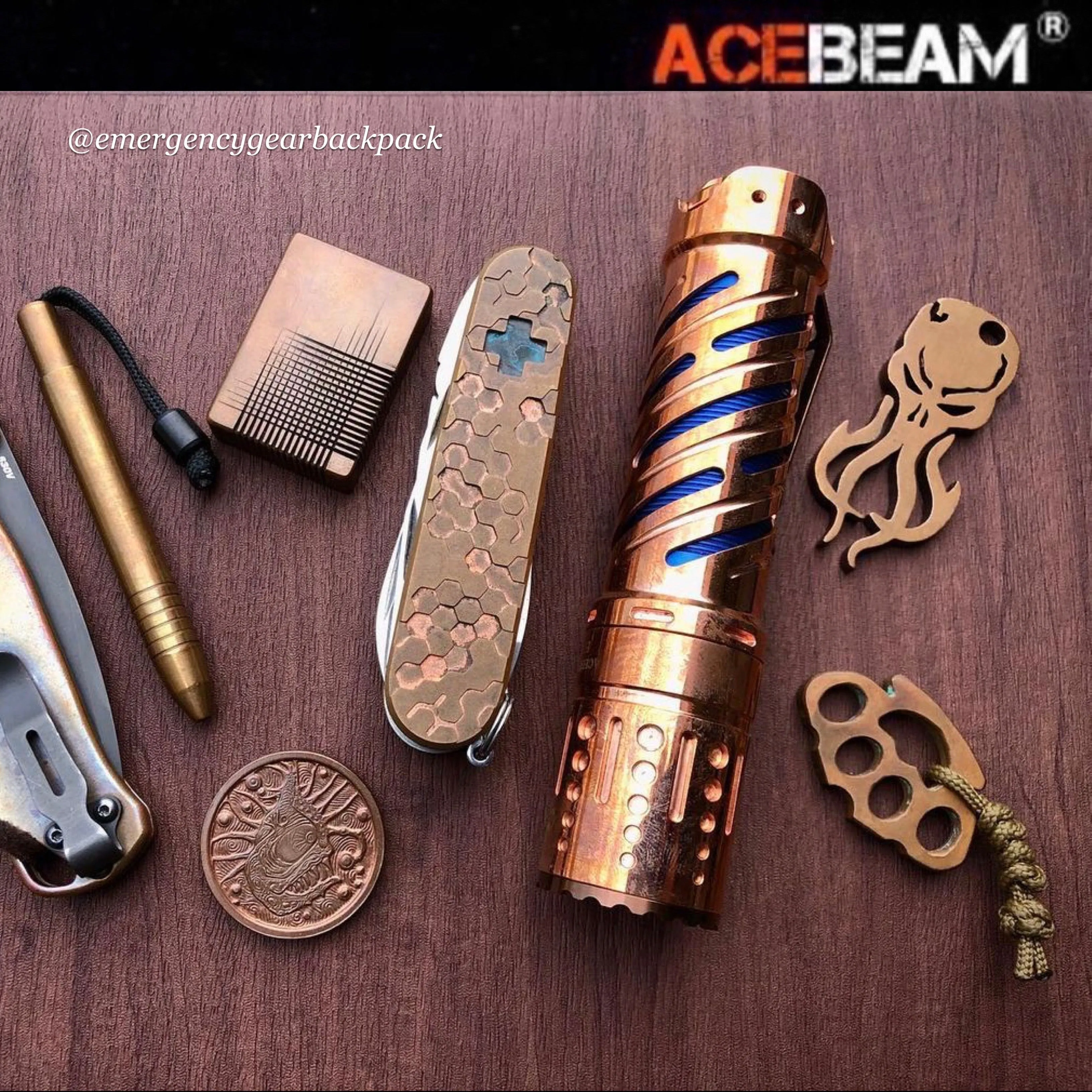 ACEBEAM E70-CU 4600LMS 240M EDC Flashlight (ไม่รวมแบตเตอรี่)