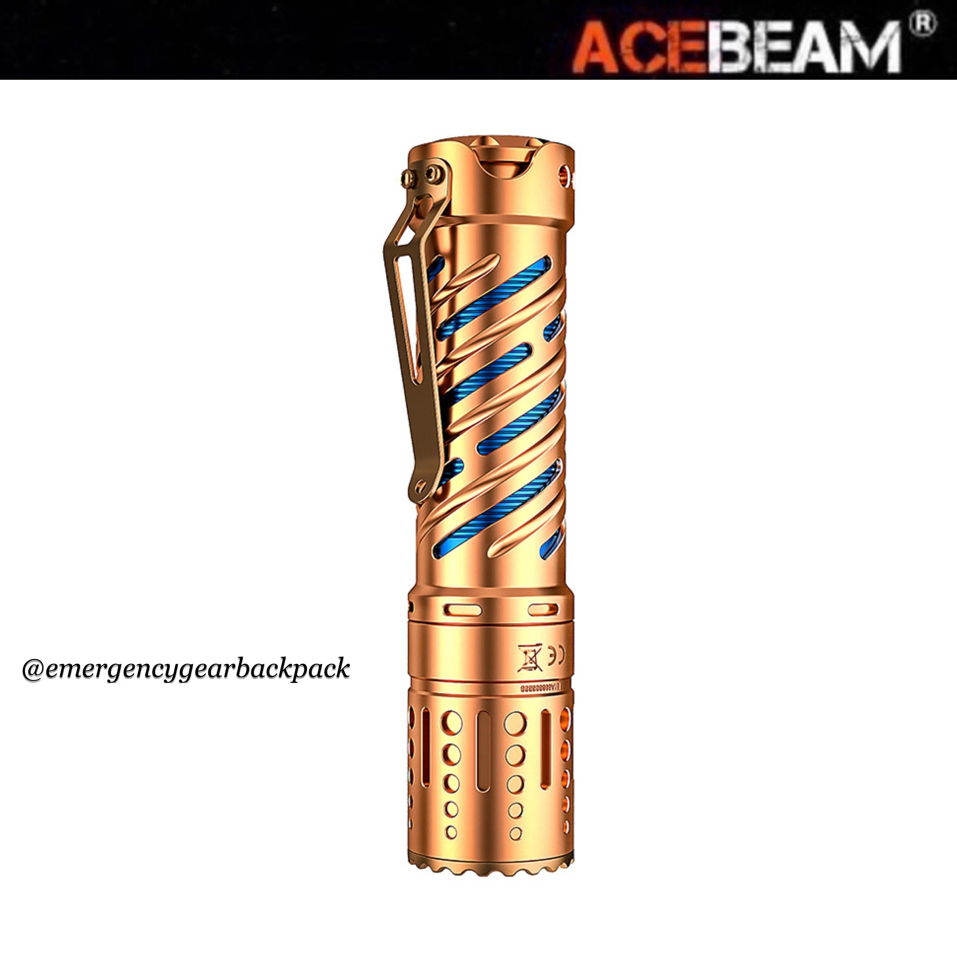 ACEBEAM E70-CU 4600LMS 240M EDC Flashlight (ไม่รวมแบตเตอรี่)