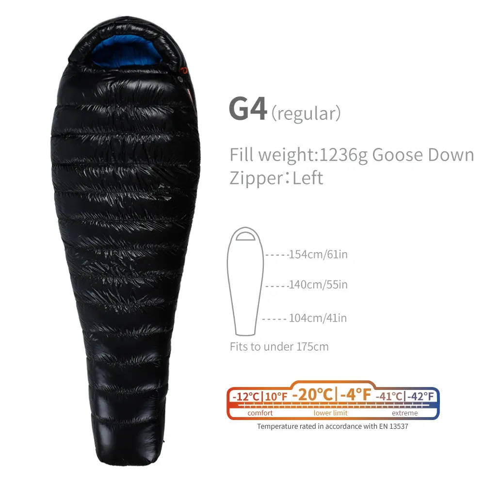 AEGISMAX G4 -20 Degree 800FP Goose Down Sleeping Bag Ultralight Outdoor Camping Hiking Sleeping Bag