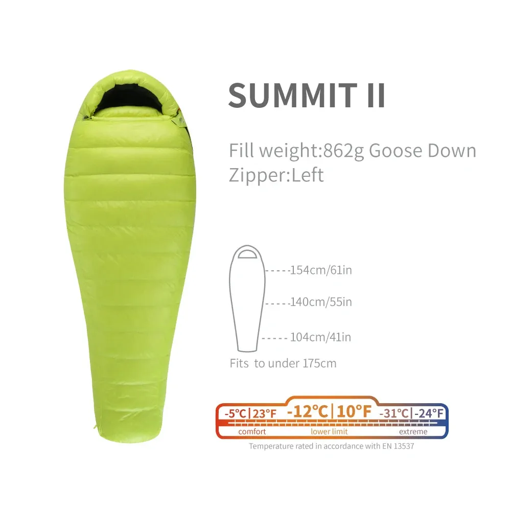 AEGISMAX SUMMIT Winter Camping Sleeping Bag Goose Down Ultralight 800FP Sleeping Bag for Men & Women