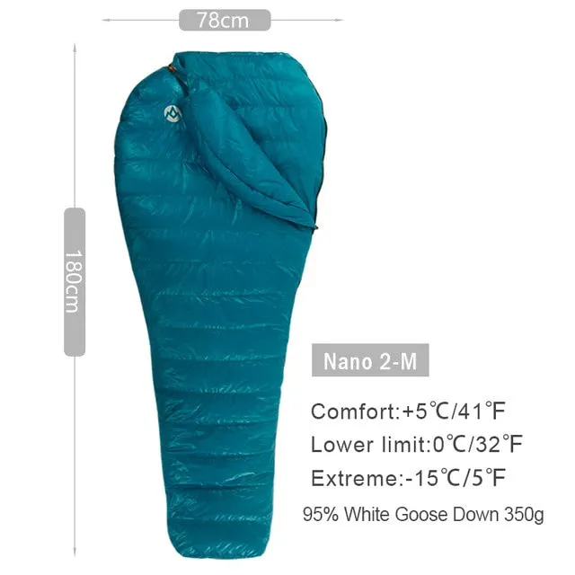 AEGISMAX Ultra-Light Adult Outdoor Camping Down Sleeping Bag