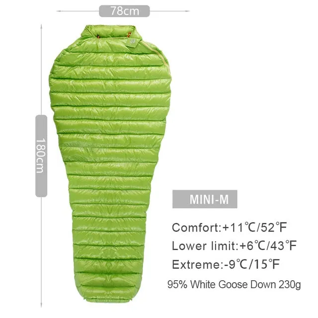 AEGISMAX Ultra-Light Adult Outdoor Camping Down Sleeping Bag