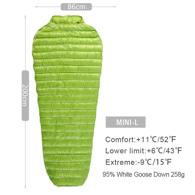 AEGISMAX Ultra-Light Adult Outdoor Camping Down Sleeping Bag