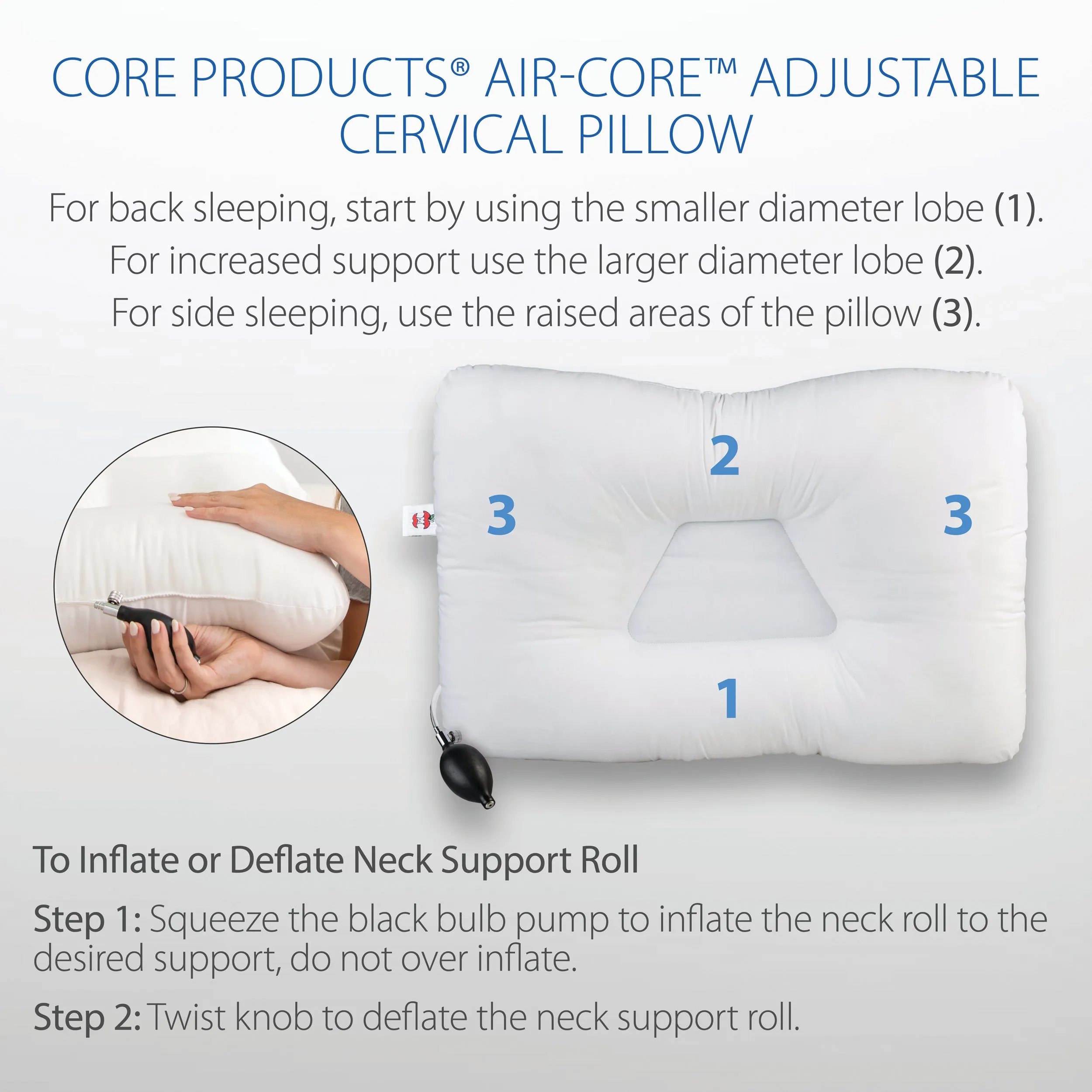 Air-Core Adjustable Tri-Core Pillow (Discontinued)