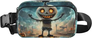 AIXIWAWA Mummy Pumpkin Halloween Fanny Pack Crossbody Bags Waist Pack with Adjustable Strap for Hiking Running