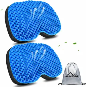 Anti Slip Kayak Gel Seat Cushion Thick Waterproof Egg Seat Cushion Kayak Seat Pad with Non-Slip Cover for Sit in Kayak Inflatable Kayak Canoe & Boat Kayak Accessories for Fishing Kayak
