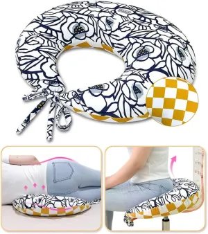 AOSSA BBL Pillow After Surgery for Sleeping Sitting, Booty Butt Pillows, Brazilian Butt Lift Post Surgery Recovery, Driving Donut Pillow, Foam Seat Support Hip Cushion for Chair Bed BBL Wedge Pillow