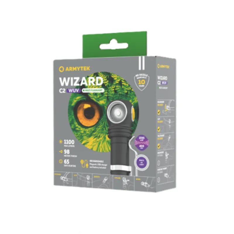 ARMYTEK WIZARD C2 W UV MAGNET USB