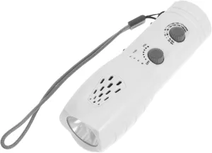 ARTIBETTER Hand Crank Emergency Flashlight Radio: Portable LED Flashlight with Sos Alarm - Hand Crank Power for Camping Hiking and Outdoor Emergencies