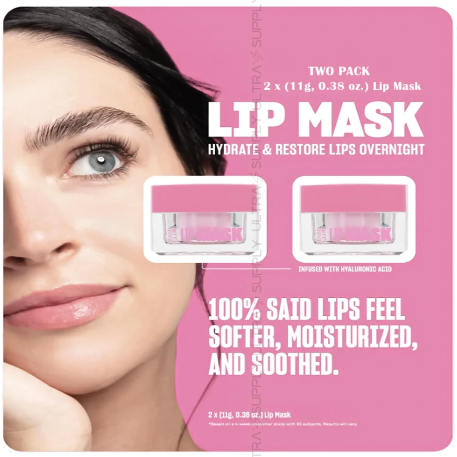 Babe_Originals Lip Sleeping Mask (2-Pack) Deep Hydration Overnight Repair for Dry Lips with Hyaluronic Acid Vegan Cruelty Free Fragrance Free