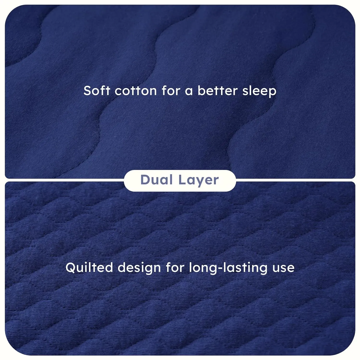 Baby Sleep Sack 0-6 Months 2.5 TOG, Winter Cotton Sleep Sacks Newborn and Infant, Warm Quilted Baby Wearable Blanket, Newborn Sleeping Bag with 2-Way Zipper Blue 1 Pack