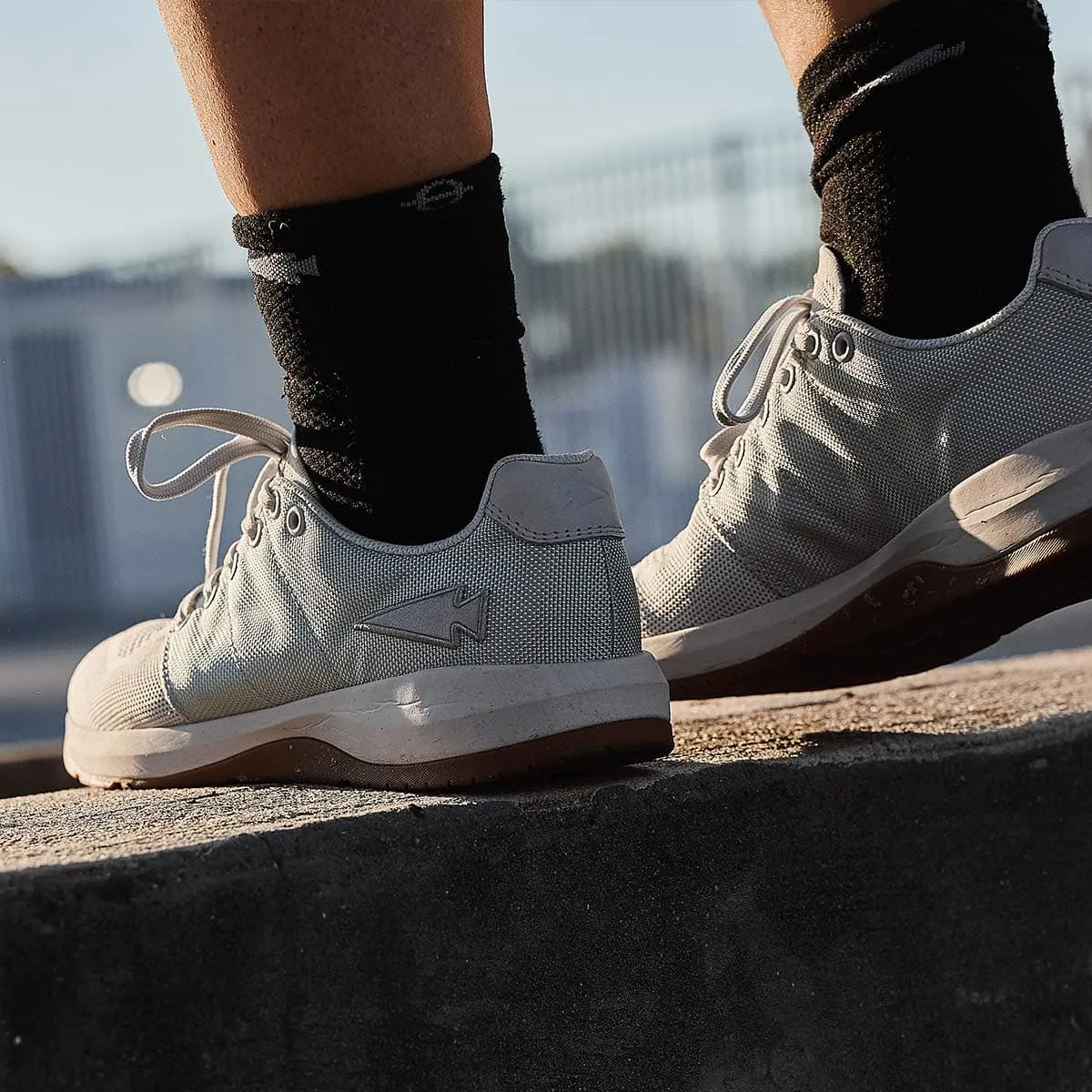 Ballistic Trainers - Lunar Rock   Gum w/ Silver Reflective Spearhead