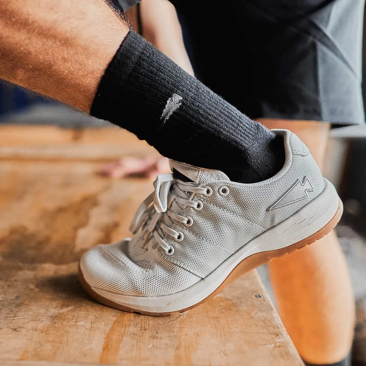 Ballistic Trainers - Lunar Rock   Gum w/ Silver Reflective Spearhead