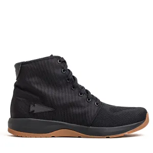 Ballistic Trainers - Mid Top - Black   Gum w/ Black Reflective Spearhead