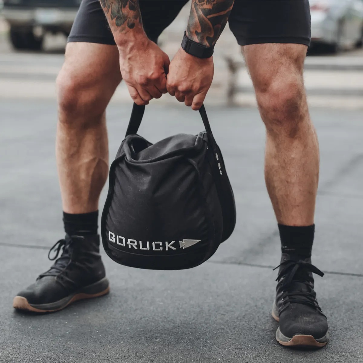 Ballistic Trainers - Mid Top - Black   Gum w/ Black Reflective Spearhead