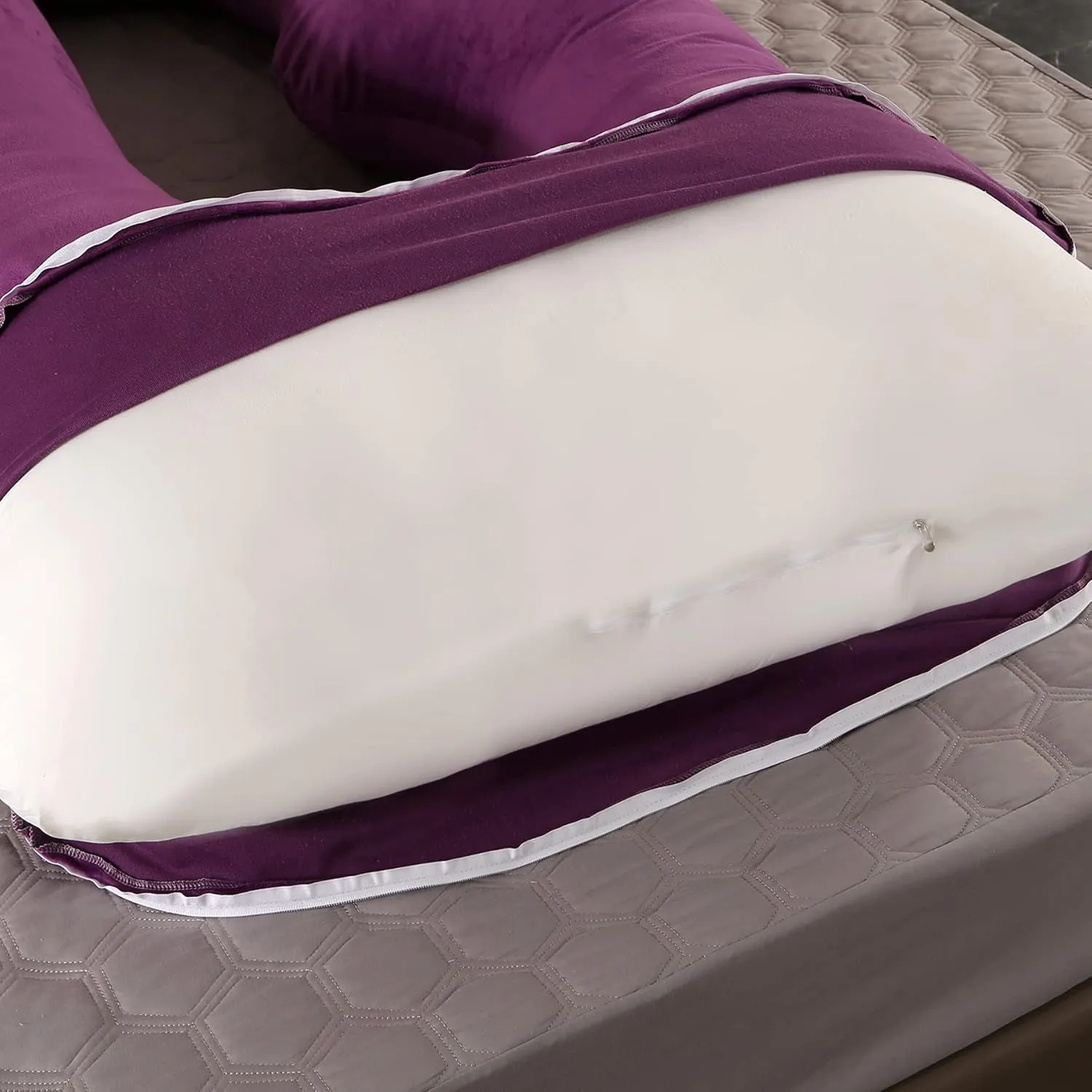BATTOP Pregnancy Pillows for Sleeping,Full Body Pillow for Pregnancy Women with Removable Cover,Support for Back,HIPS,Legs,Belly,Must Have Maternity Pillow
