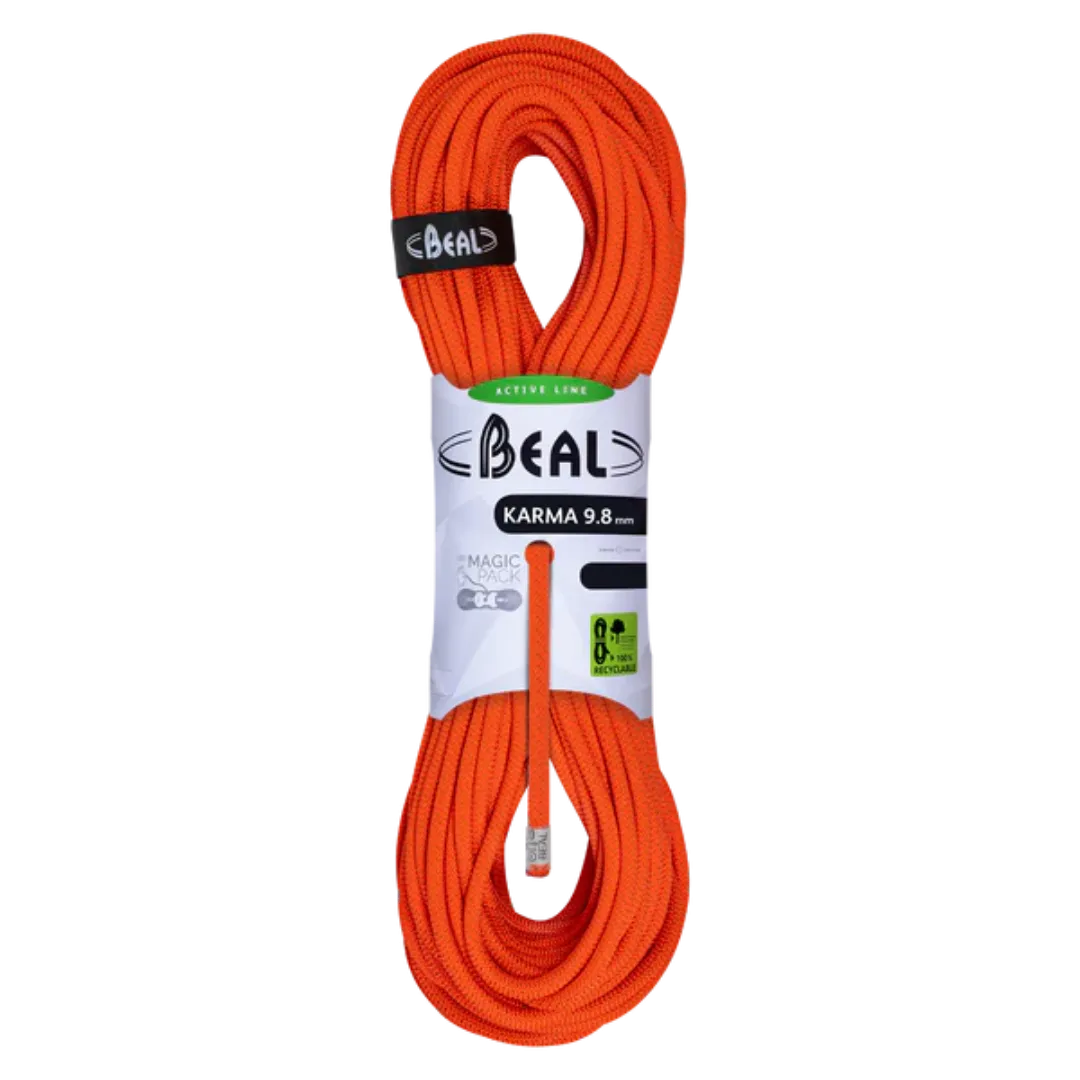 BEAL KARMA 9.8MM DYNAMIC ROPE ORANGE