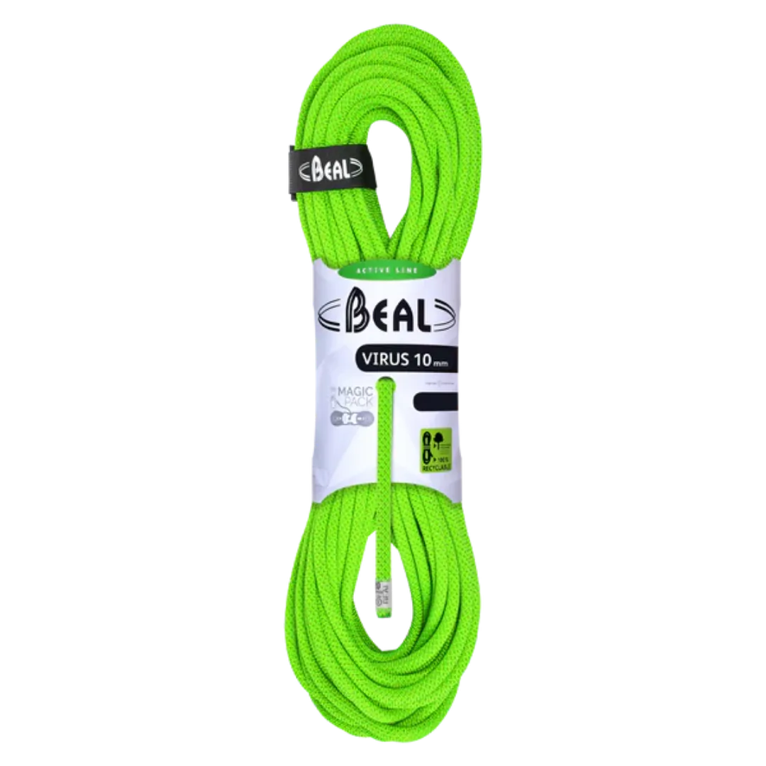 BEAL ROPE VIRUS 10MM SOLID GREEN