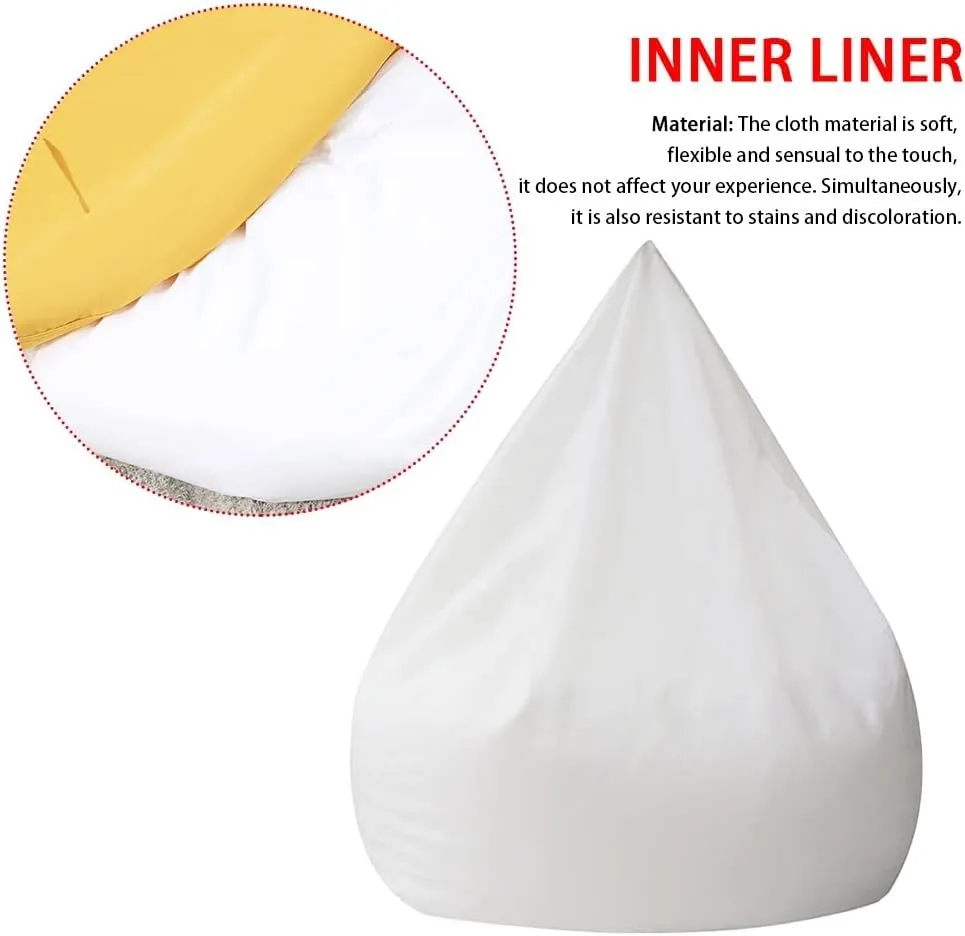Bean Bag Liner Inner, Zipper Bag Liner Bag Lazy Bean Bag Sofas Inner Lining, Easy to Organize and Clean (No Filling) (Color : 100x120cm)