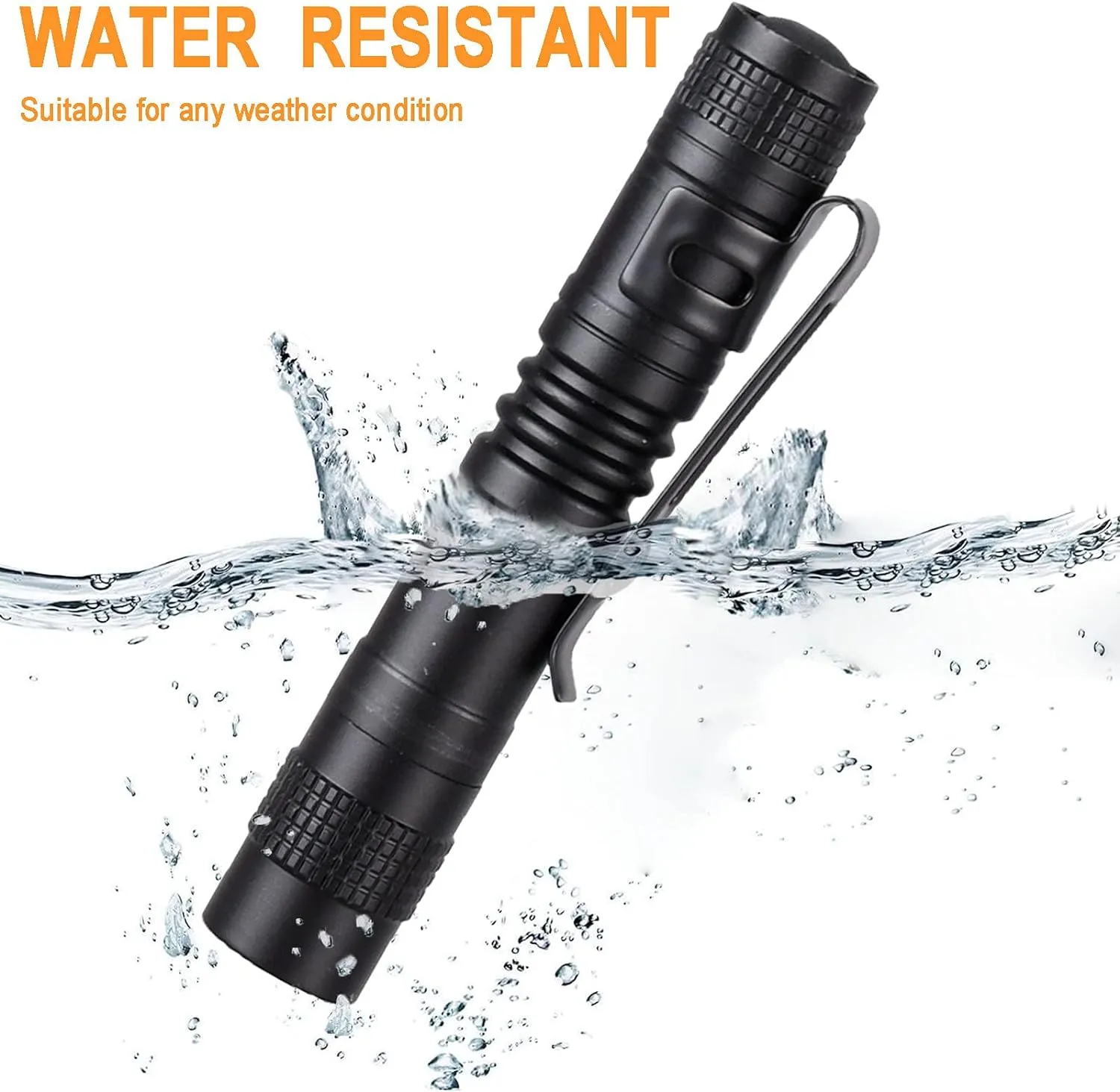 Beieverluck 10 Pack Small Mini LED Flashlight Pocket Flashlight Pen Light Flashlight Tactical Flashlight with Clip Flashlights for Camping Outdoor Emergency Inspection Fathers Gifts for Dad Husband