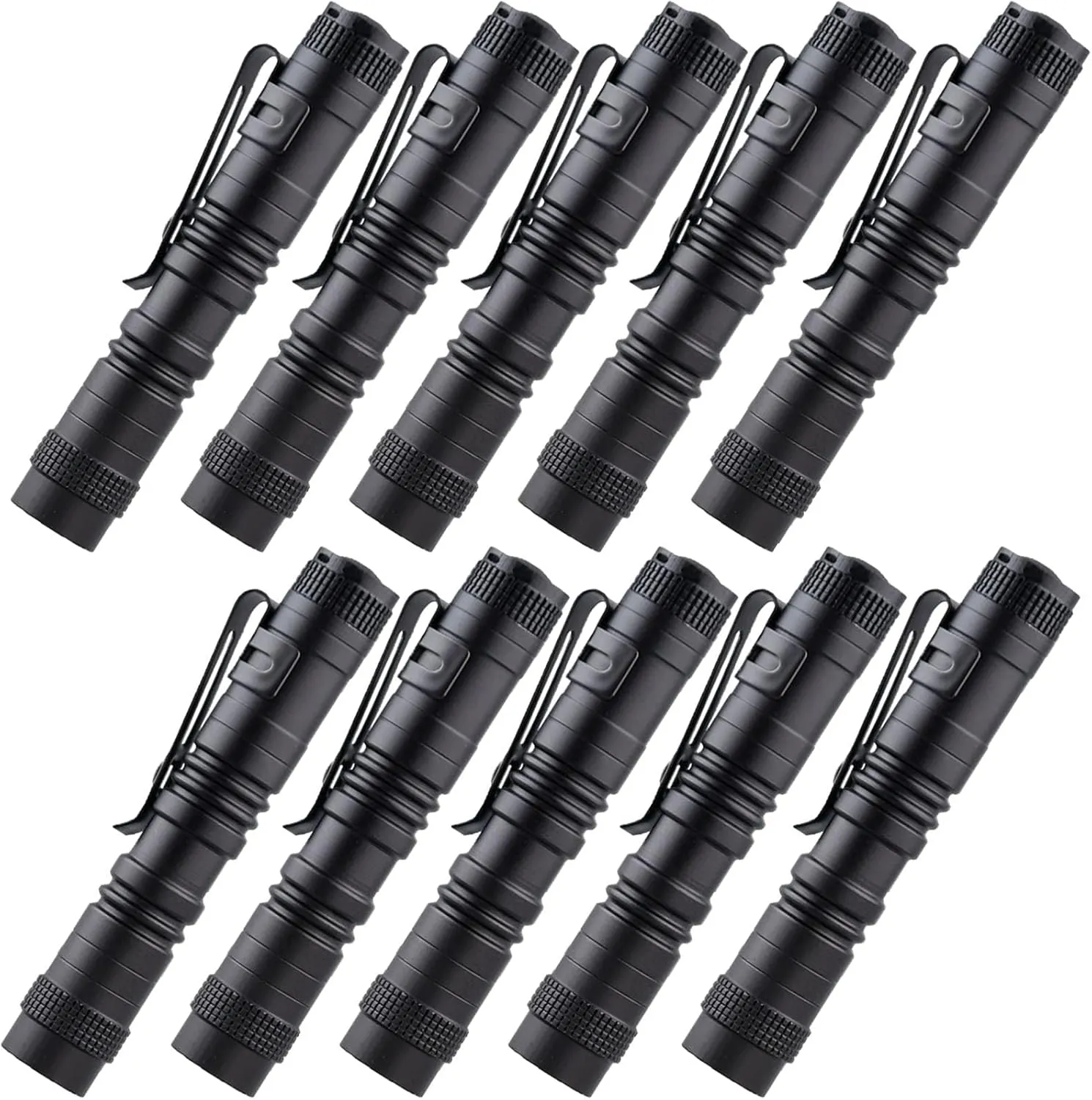 Beieverluck 10 Pack Small Mini LED Flashlight Pocket Flashlight Pen Light Flashlight Tactical Flashlight with Clip Flashlights for Camping Outdoor Emergency Inspection Fathers Gifts for Dad Husband