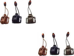 BESPORTBLE 2sets Multipurpose System Clip for Whistle Flashlight Belt Outdoor Gear 3pcs*2