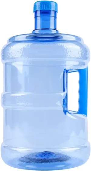 BESPORTBLE Empty 5L Water Jug, Plastic Mineral Water Bottle with Handle Reusable Water Bottle Portable Mineral Water Container for Outdoor Camping Backpacking Supplies