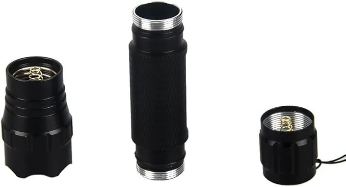 BESTSUN Super Bright Tactical Flashlight WF-501B L2 LED 1200 Lumens 1 Mode Hunting Light Lamp Torch Set with Pressure Tail Switch, Barrel Mount and Charger