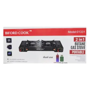 Biford Cook Dual Portable Gas Stove 2 In 1 (4 Pack)