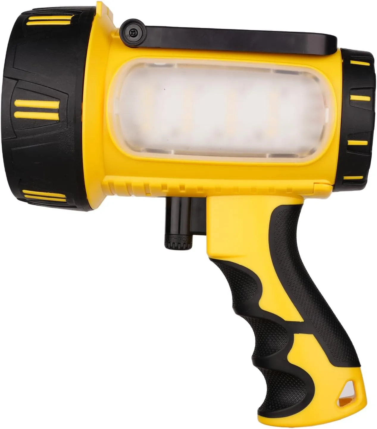 BIGSUN Rechargeable Spotlight, High Lumens LED Flashlight,Work Lamp with Stand,10000mAh Battery, Handheld Large Spot Light for Outdoor, Car, Boat
