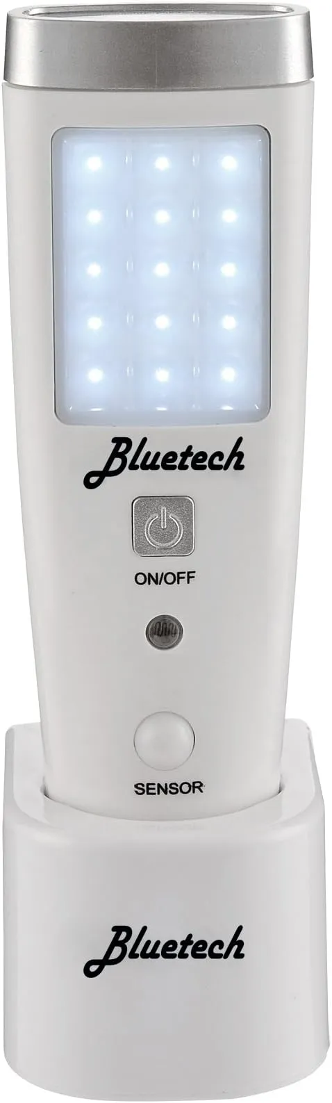 Bluetech A1EMERGENCYLIGHT Avalon LED Flashlight Night Emergency Preparedness, Portable Unit with Motion Detection,Power Failure Light & ETL Approved Blackout Light, 1 Pack, White